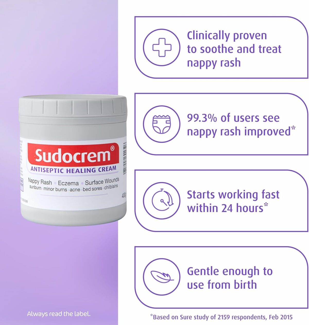 سودو كريم | لعلاج مشاكل البشرة - 125 مل Sudocrem Antiseptic Healing Eczema Woundsm