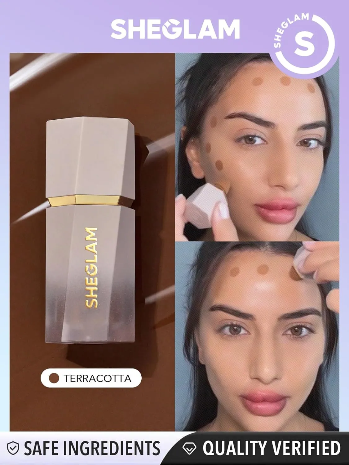 كونتور سائل صن سكلبت من شيجلام درجة تياركوتا - sheglam contour liquid terracotta