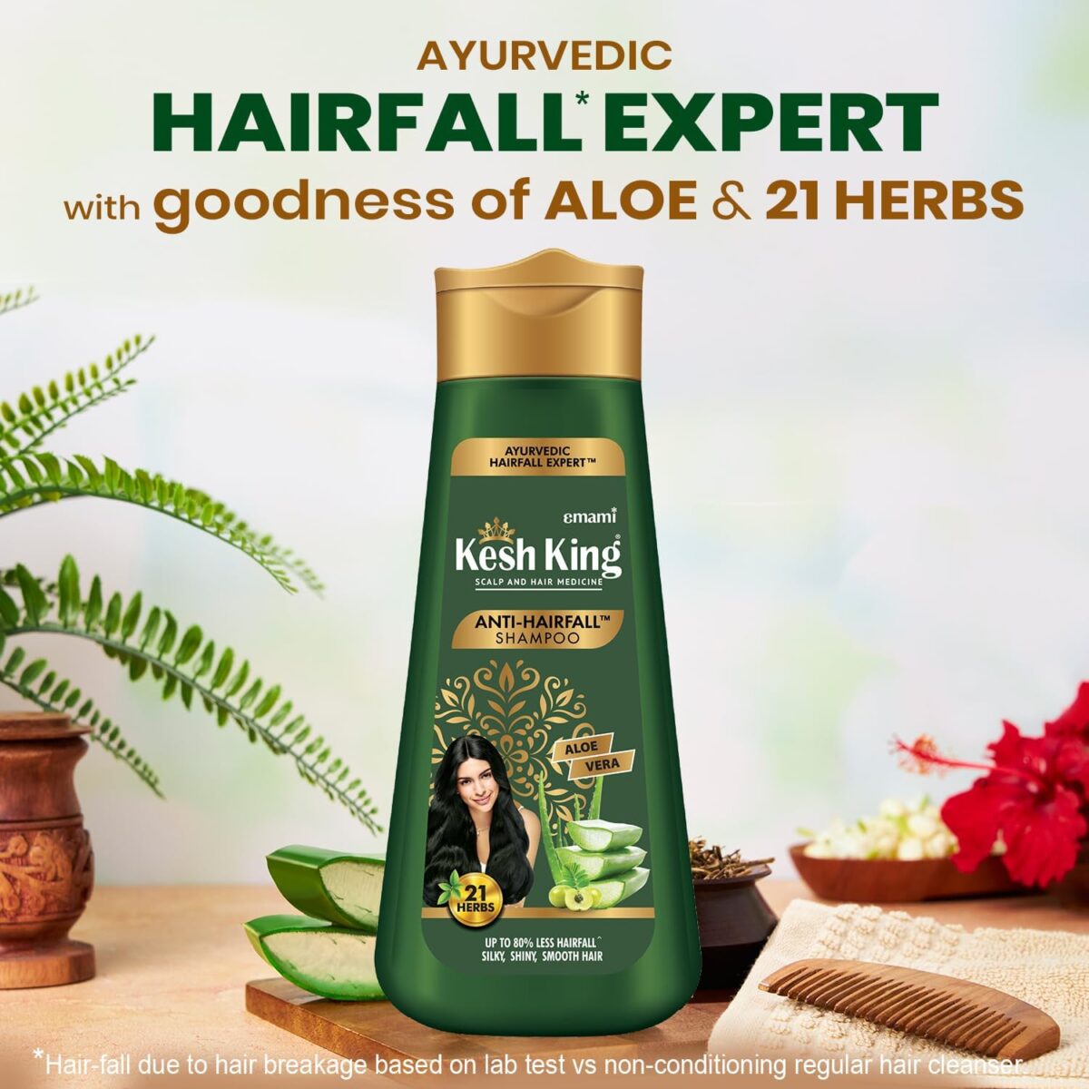 شامبو كيش كينج لحماية الشعر من التساقط 200مل Kesh King Ayurvedic Anti Hair Fall Shampoo