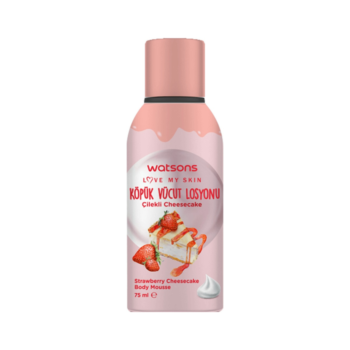 فوم سبراي واتسون تشيز كيك وفراولة Watsons Strawberry cheesecake Foam Lotion