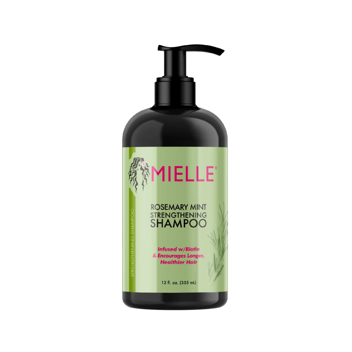 شامبو ميلي غني بالبيوتين برائحة إكليل الجبل والنعناع لتقوية الشعر 355مل Mielle Rosemary Mint Strengthening Shampoo